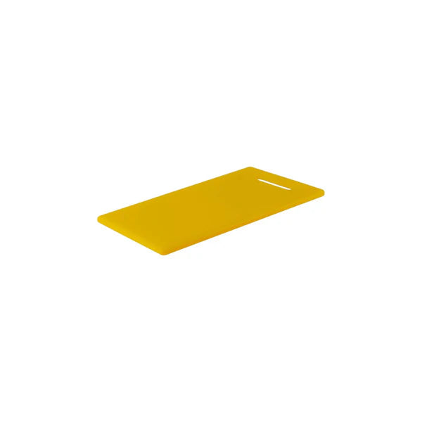 Cutting Board Polyethylene Yellow with Handle 400x250x13mm