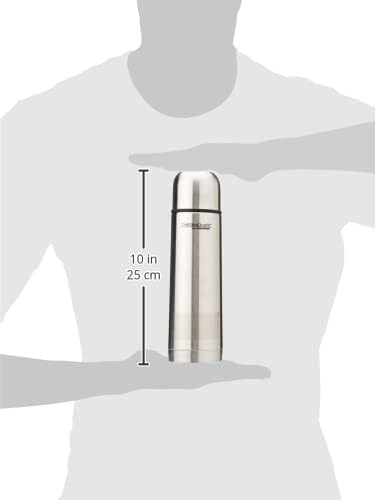 THERMOcafe by Thermos Vacuum Insulated Slimline Flask, 500ml, Silver, VAC50SL