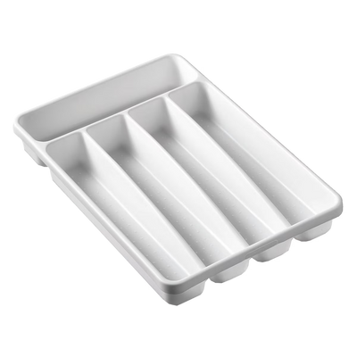 Madesmart Small basic 5 Compartment Cutlery Tray White