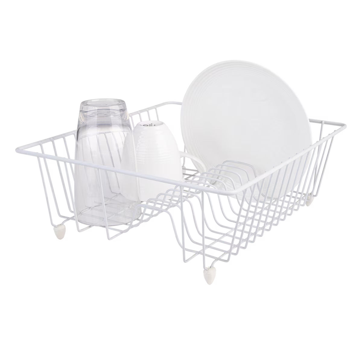 D.LINE PLASTIC WIRE SMALL DISH DRAINER - WHITE