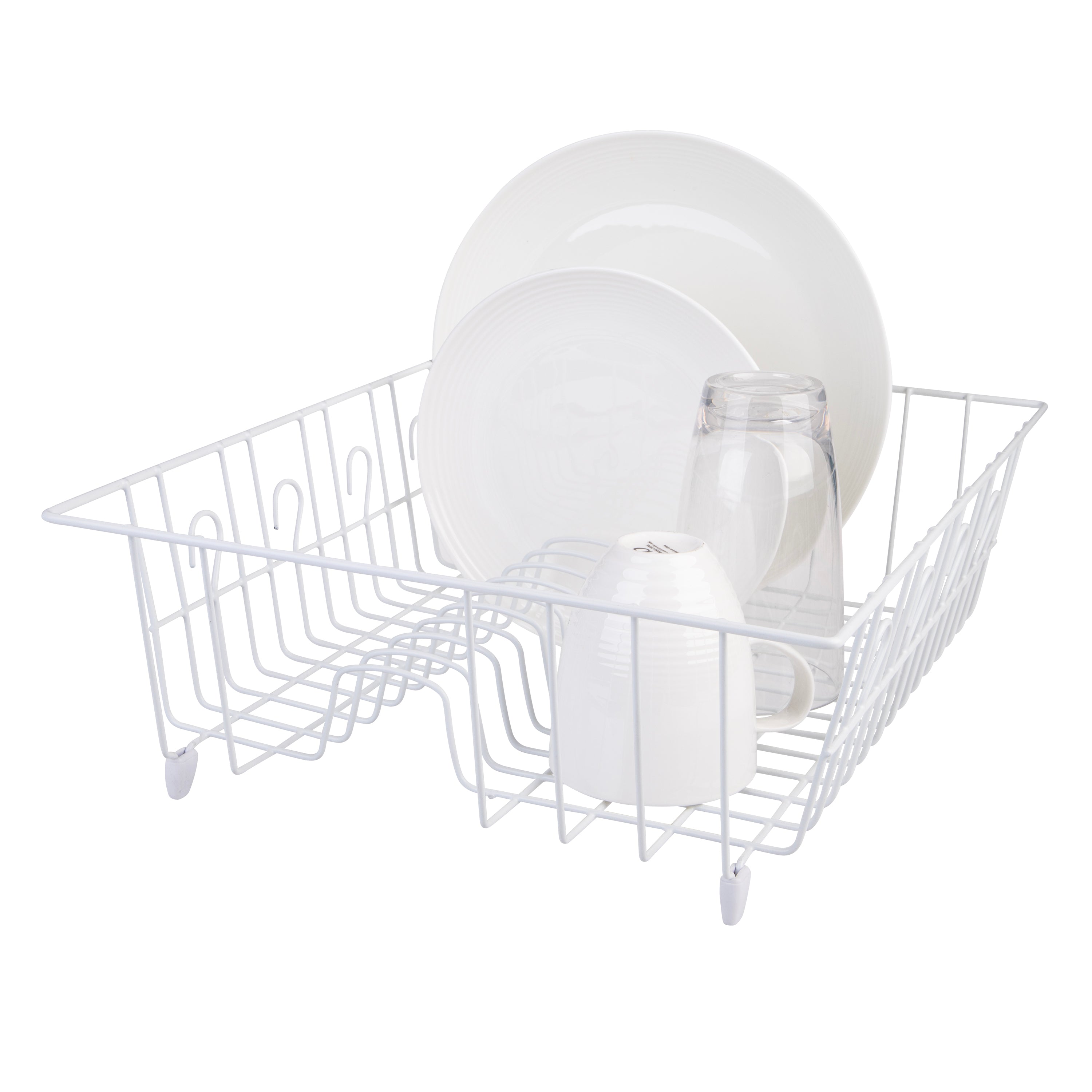 Plastic Wire Medium dish drainer White