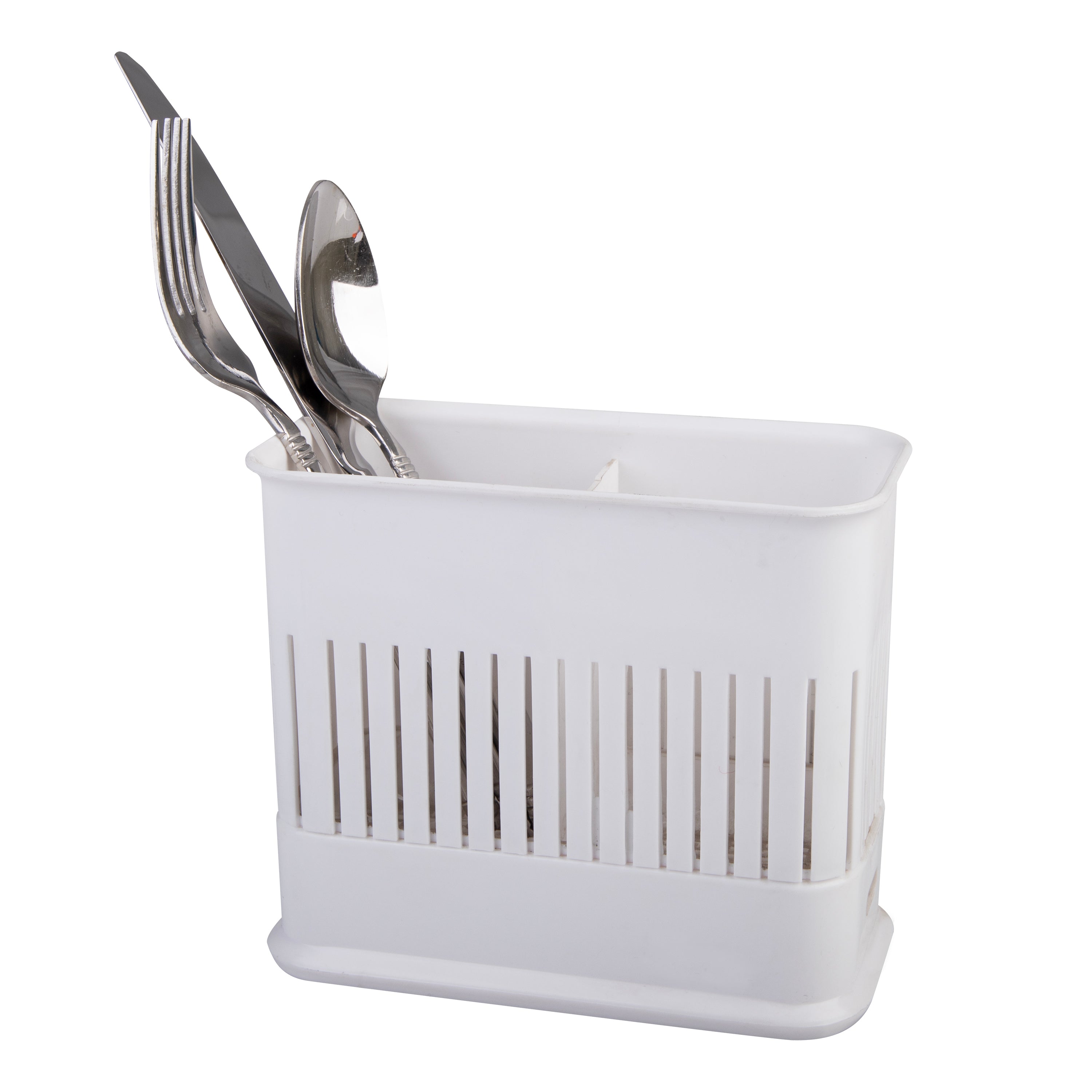 Plastic Cutlery Drainer white