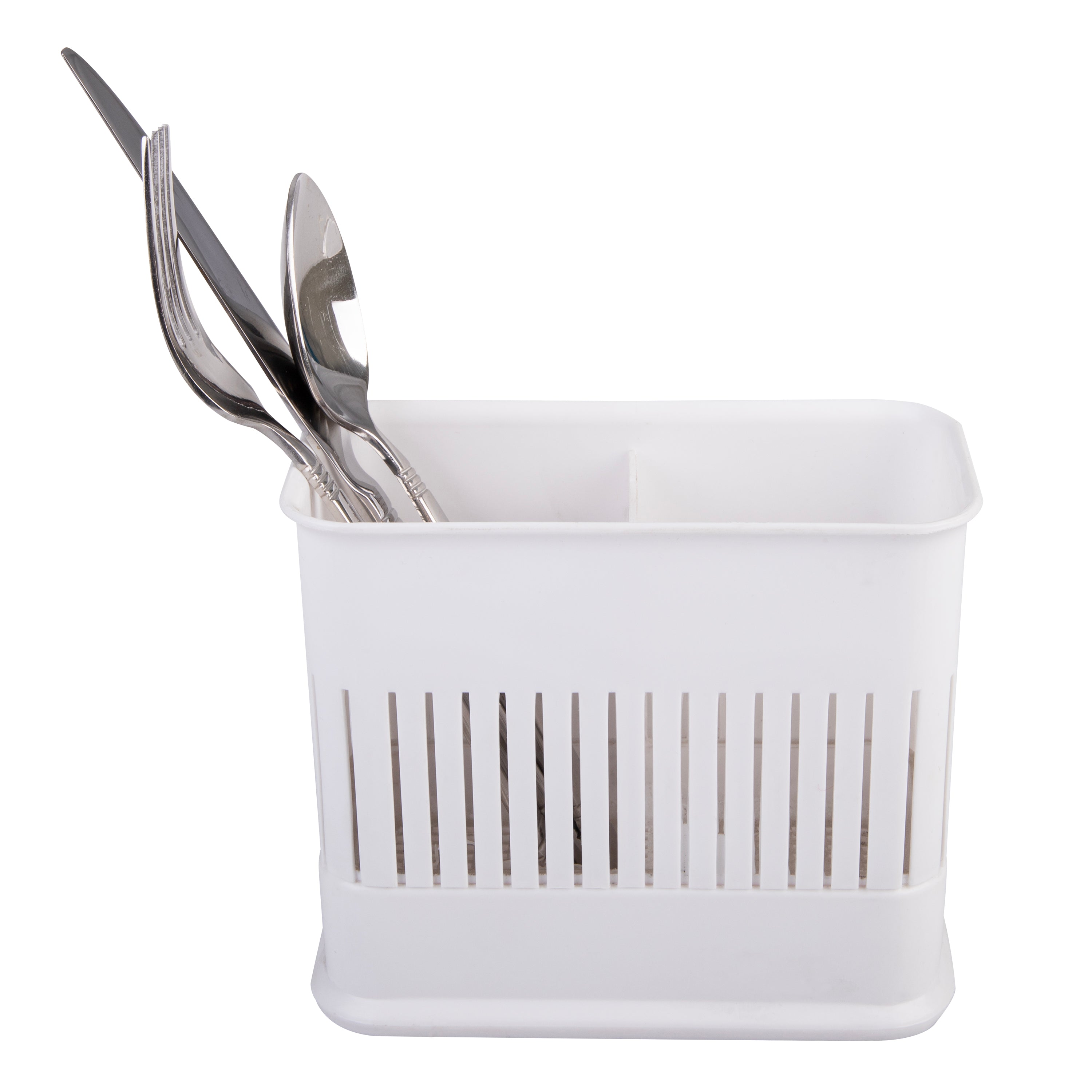Plastic Cutlery Drainer white