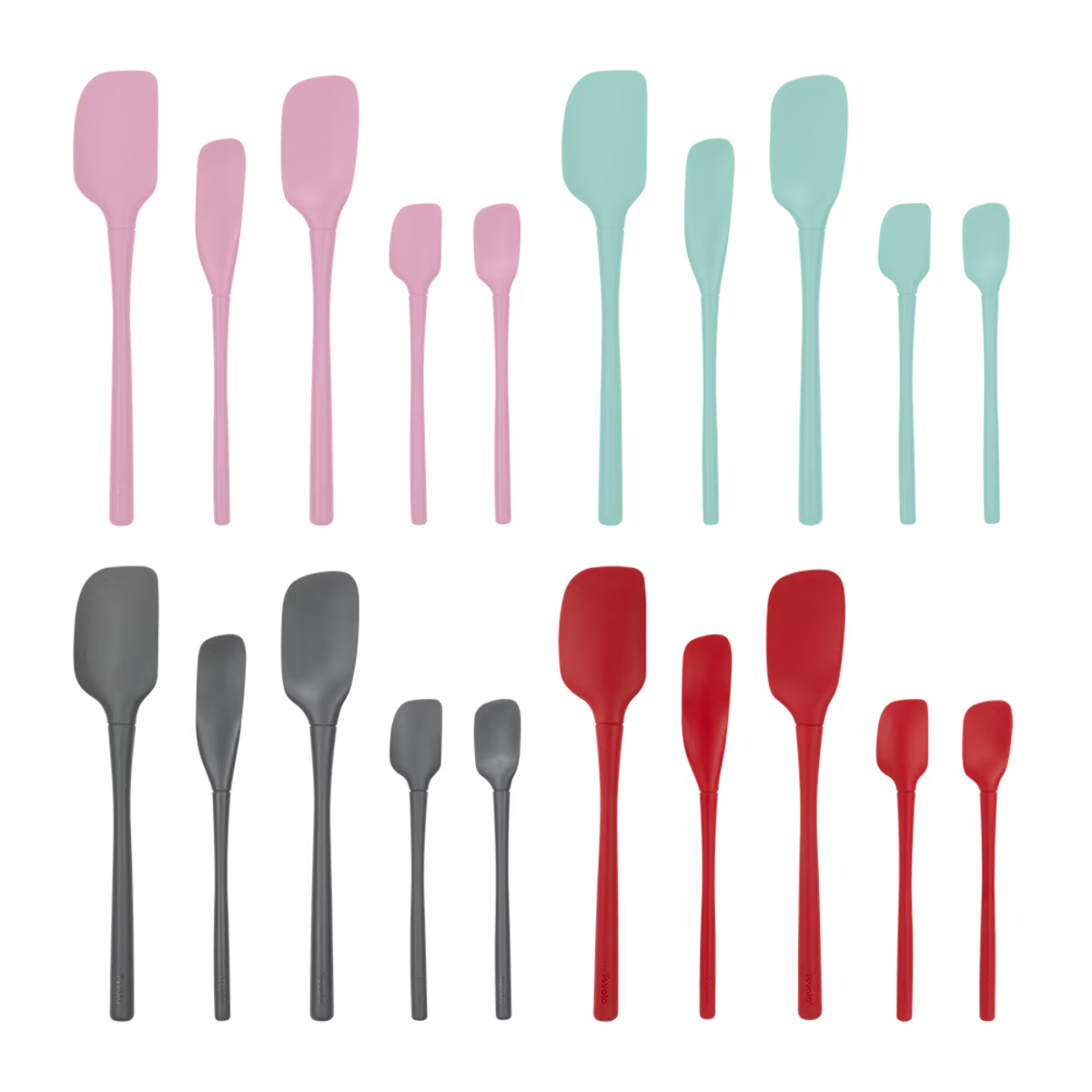 Flex-CORE All Silicone Spatula Set 5 Cayenne