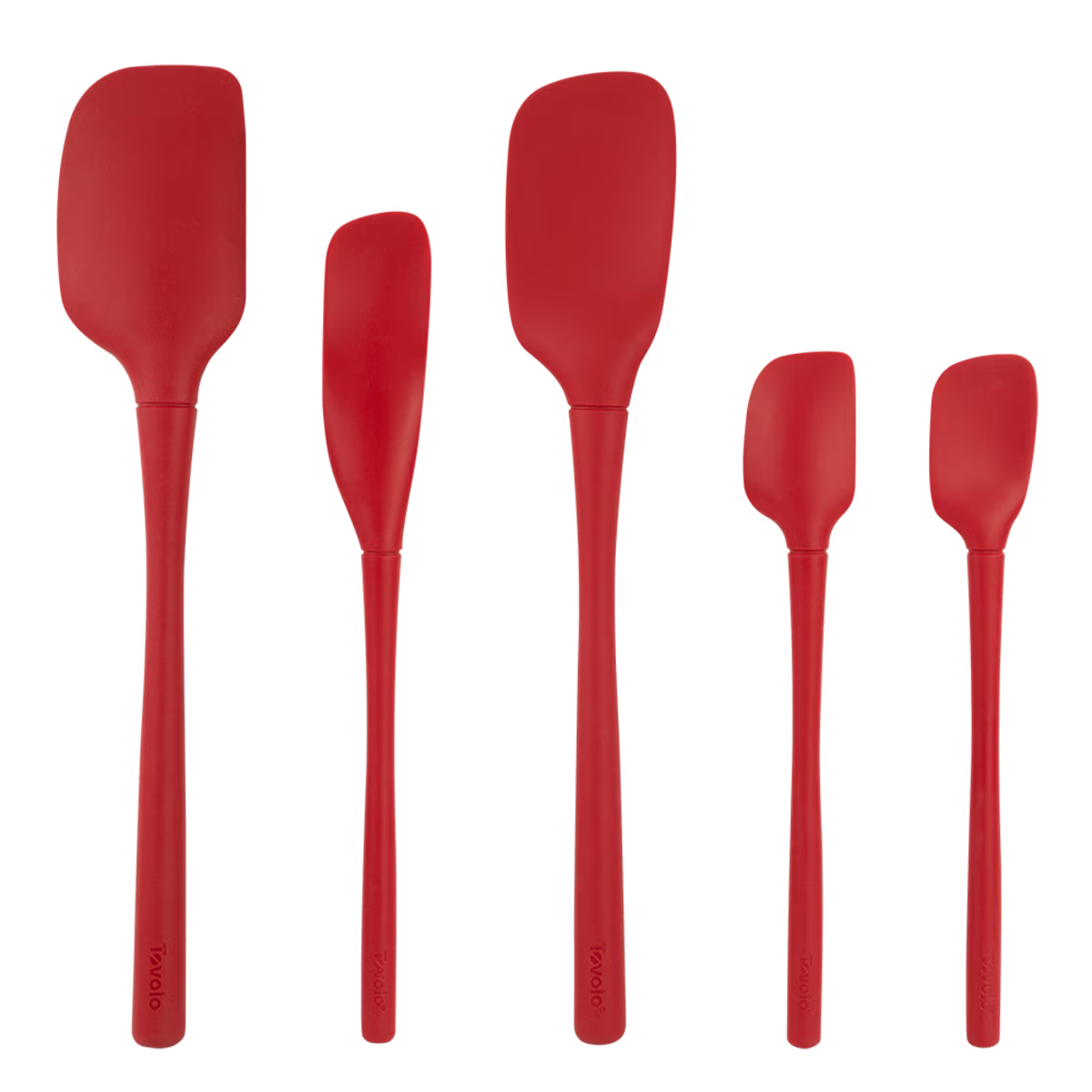 Flex-CORE All Silicone Spatula Set 5 Cayenne