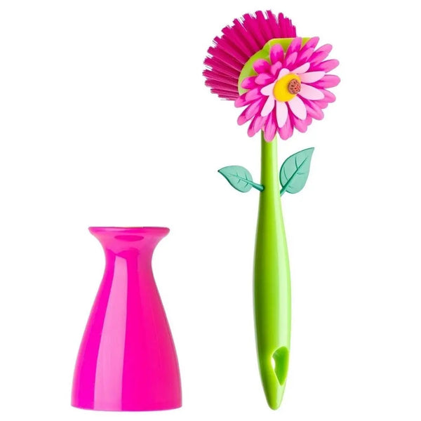 Funny Dish Brush With Vase