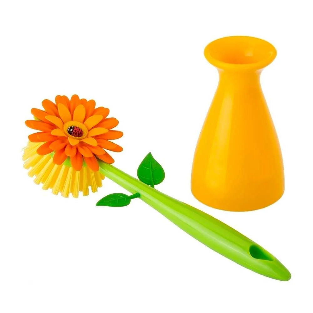 Funny Dish Brush With Vase