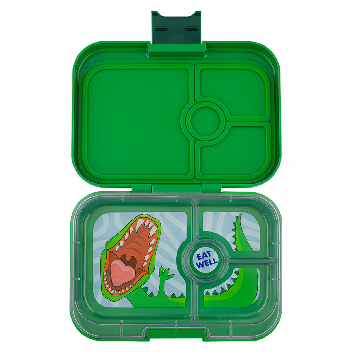 Yumbox Panino LUNCH BOX 4 Comp Bento (JURASSIC GREEN DINOSAUR)