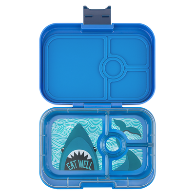 Yumbox Panino LUNCH BOX Shark Blue 4 Comp Bento
