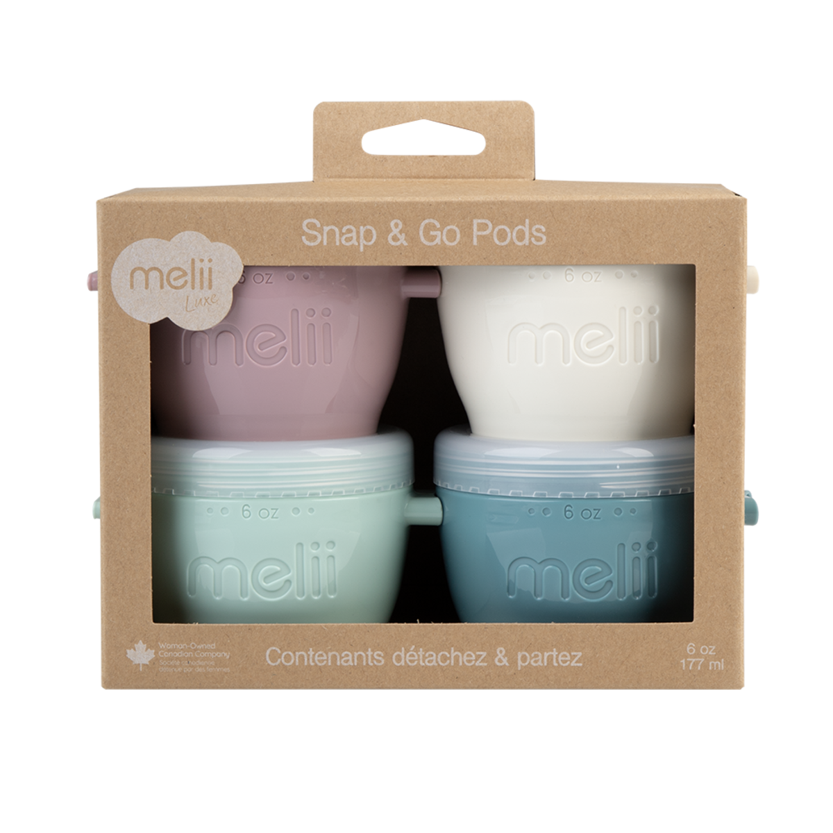 Melii Snap N Go Pods Set 4 180Ml