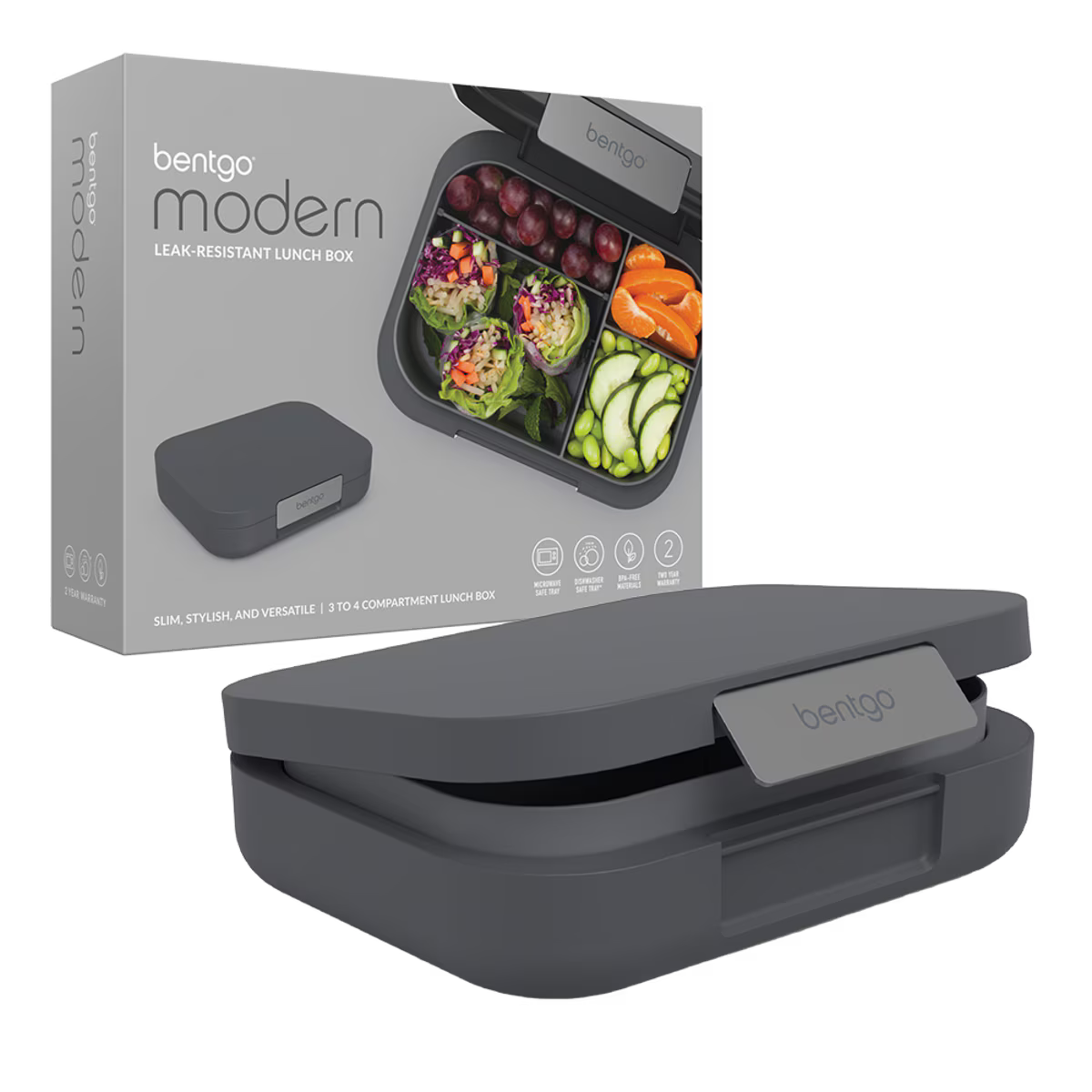 BENTGO MODERN LUNCH BOX DARK GREY