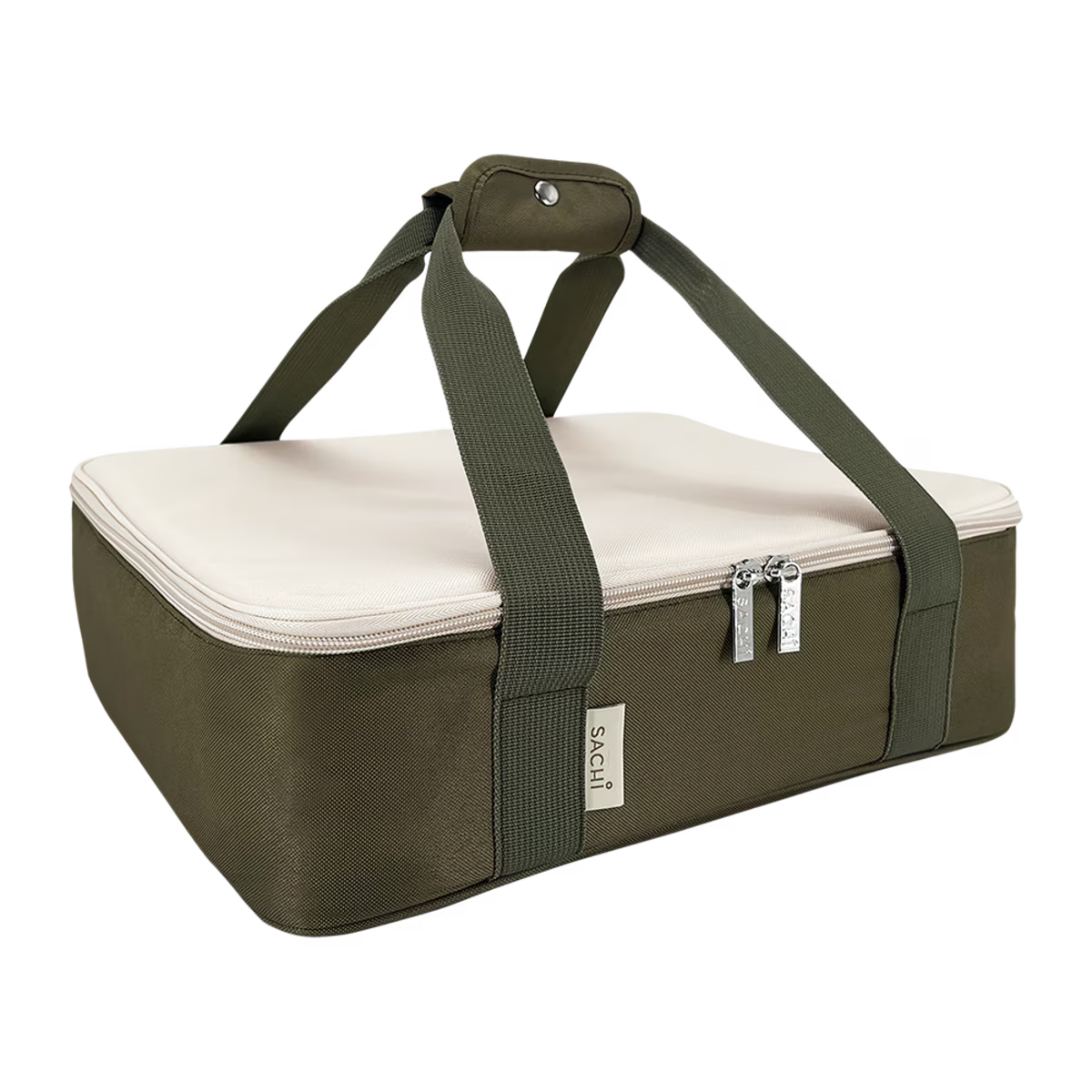 SACHI INSULATED 'COOK & CARRY' BAG XL Olive Green