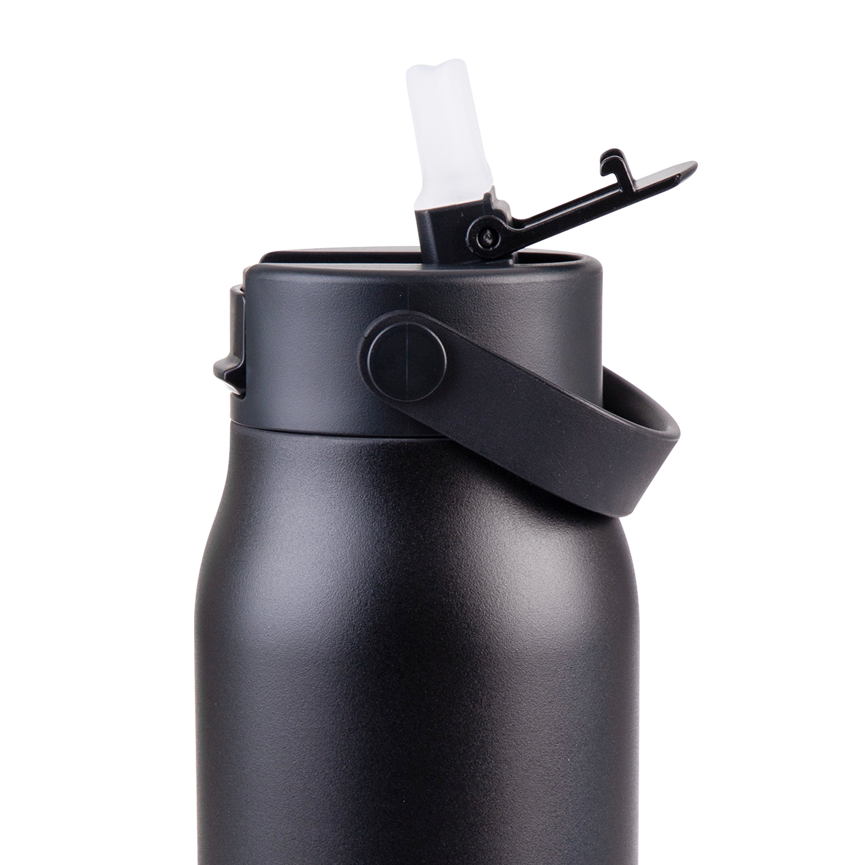 Oasis SS Ceramic Lined Sorrento Bottle 900Ml Black