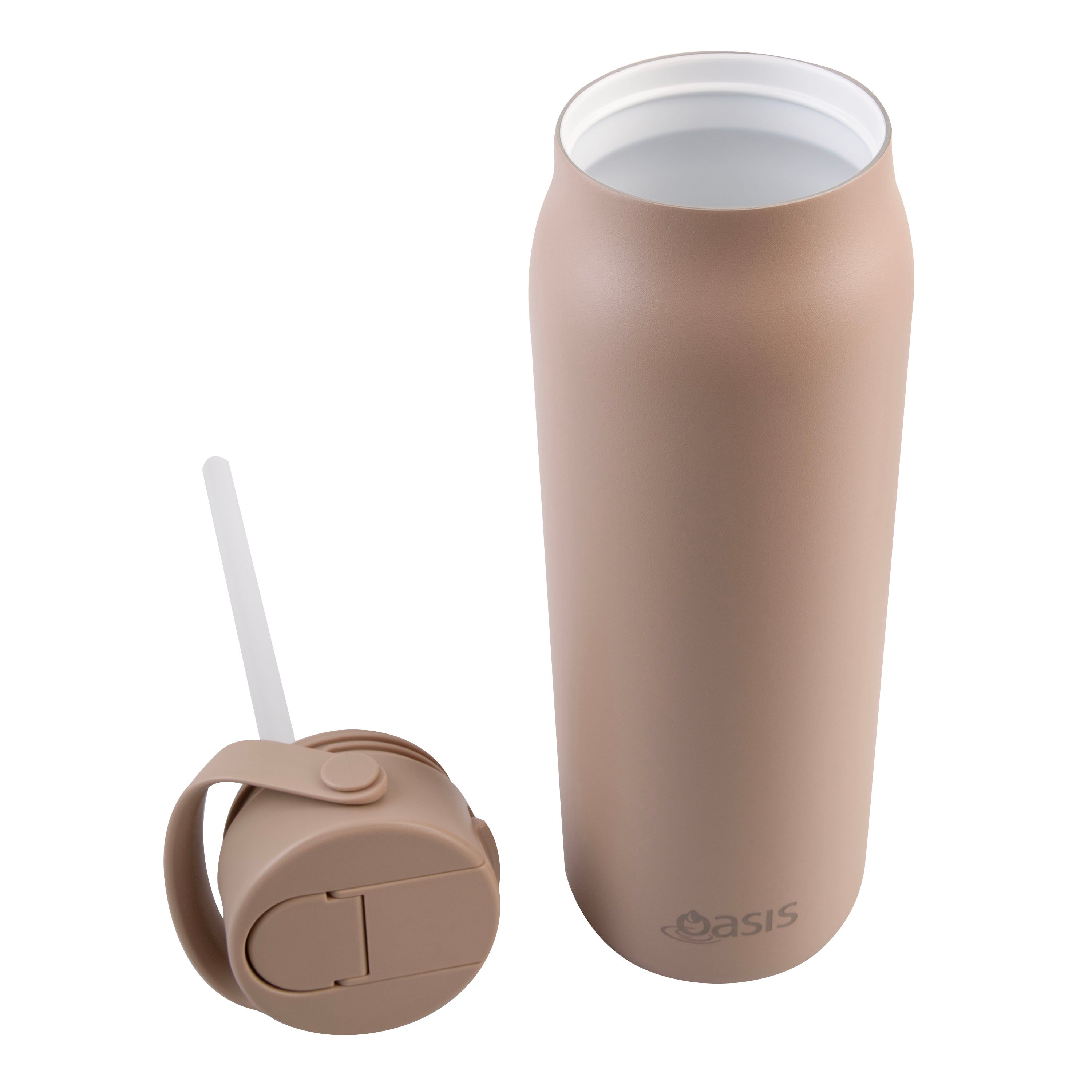 Oasis SS Ceramic Lined Sorrento Bottle 900Ml Latte