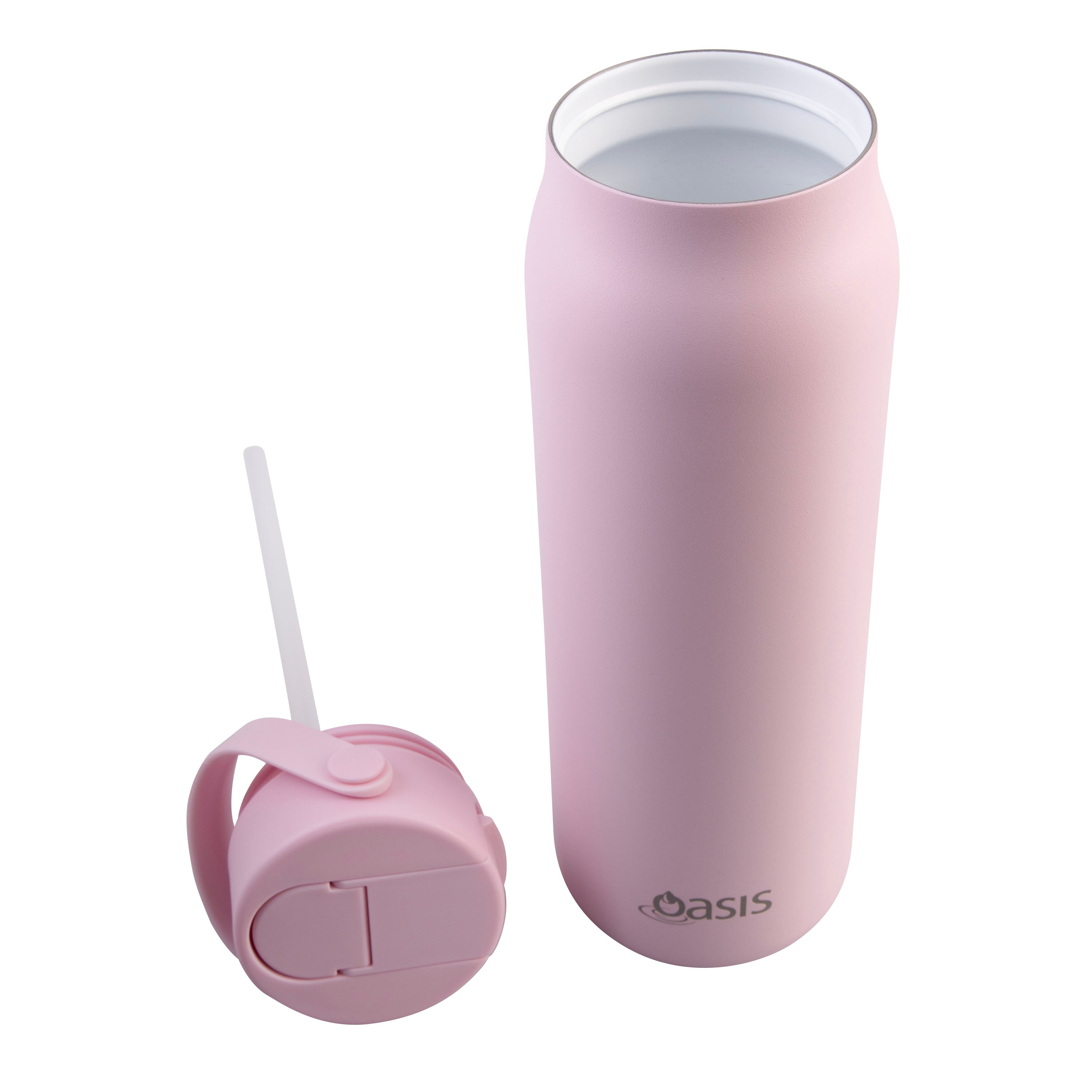 Oasis SS Ceramic Lined Sorrento Bottle 900Ml PINK LEMONADE