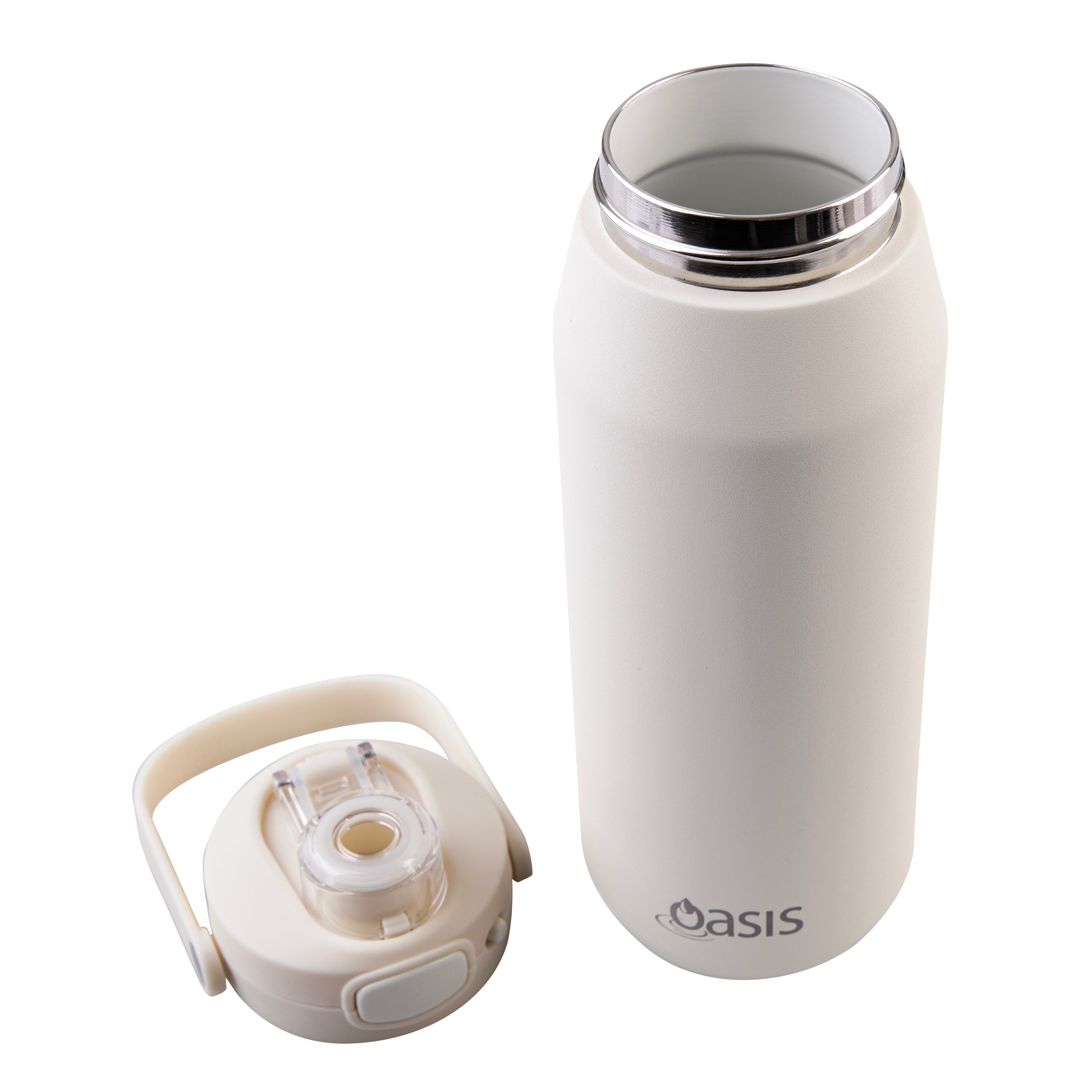Oasis SS Ceramic Lined Capri Drink Bottle 750Ml Alabaster