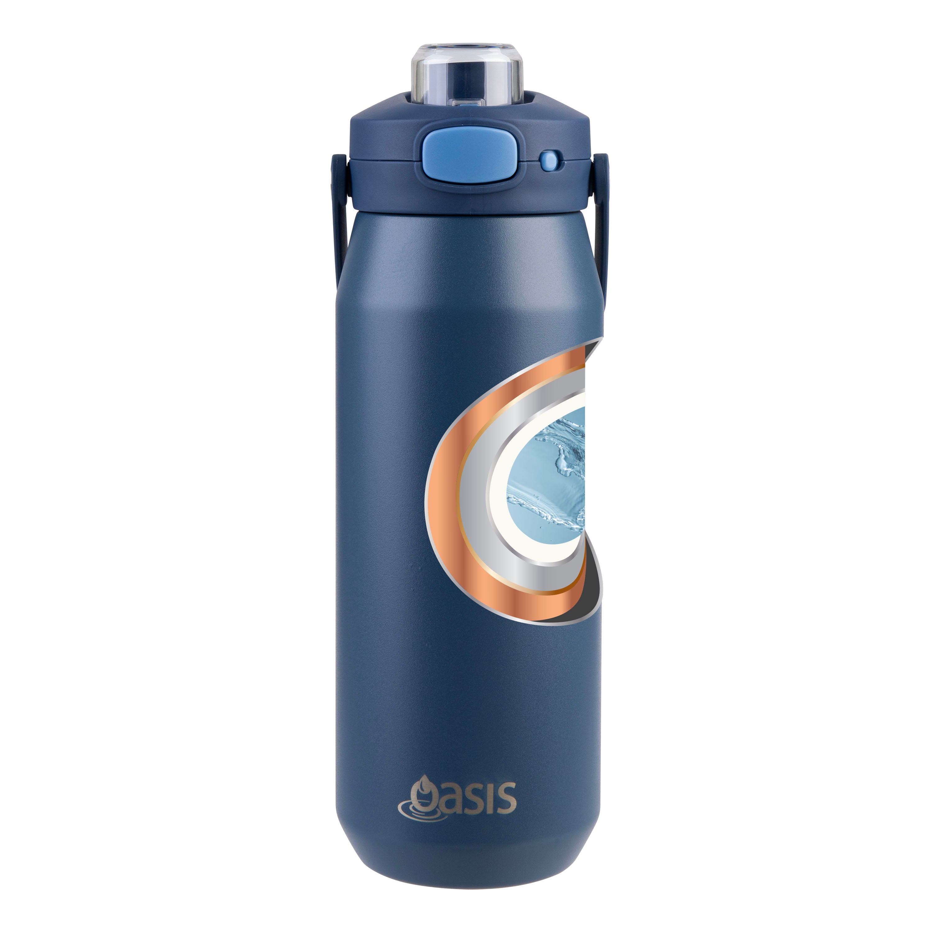 Oasis SS Ceramic Lined Capri Drink Bottle 750Ml Indigo