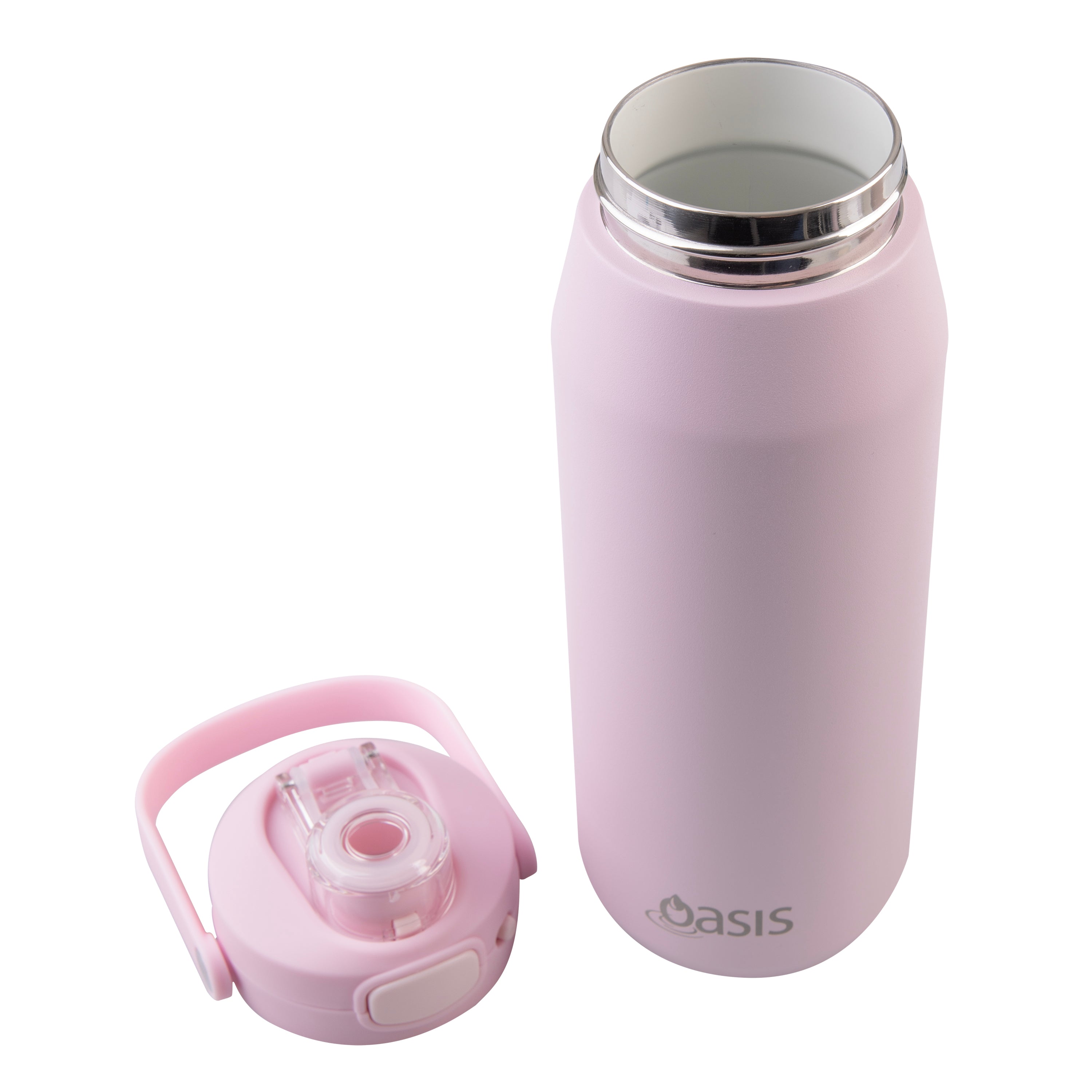 Oasis SS Ceramic Lined Capri Drink Bottle 750Ml Pink lemonade