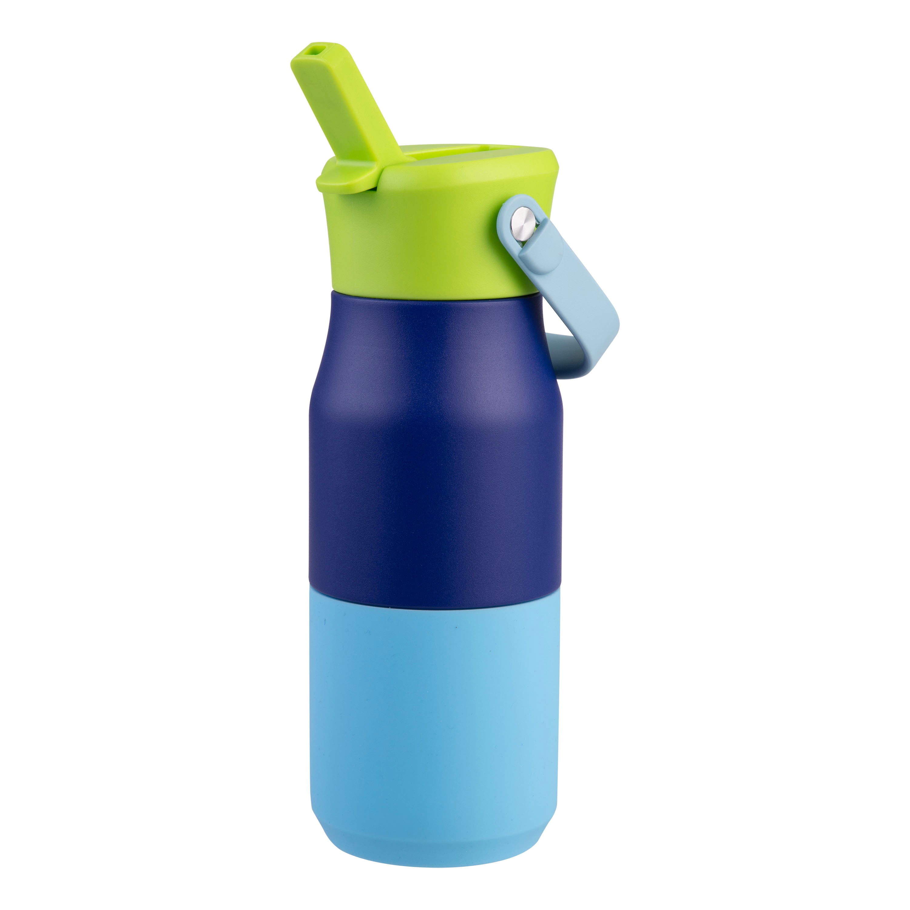 Oasis SS Junior Sipper Drink Bottle Peacock Blue 400ml