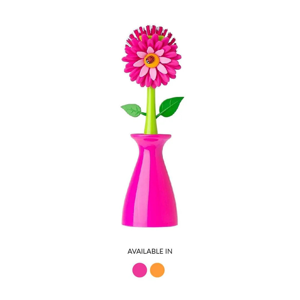 Funny Dish Brush With Vase