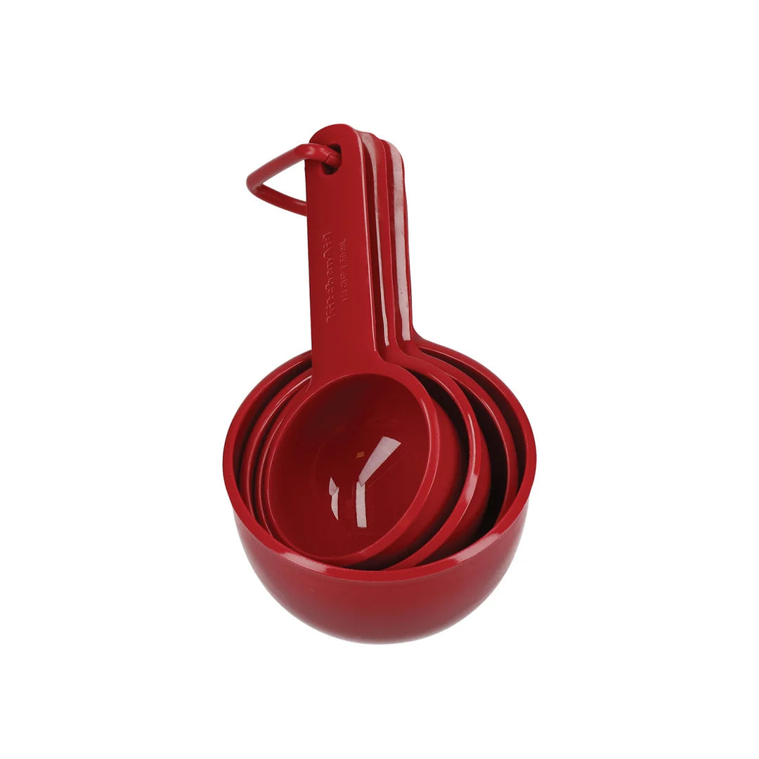 measuring cup set red