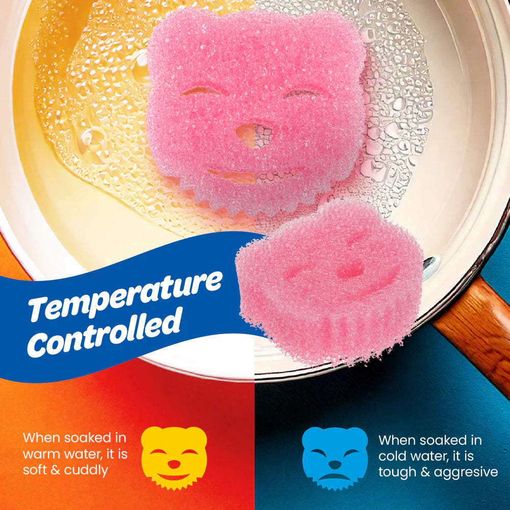 White Magic Scrubtastic Scrub & Wipe Sponge Original 2 Pack