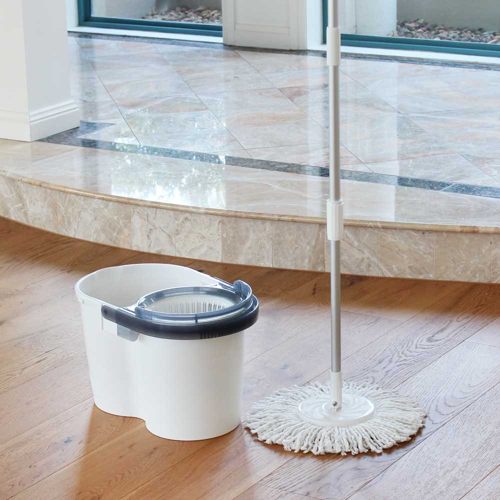 Turbo Spin Mop Hand Press Microfibe