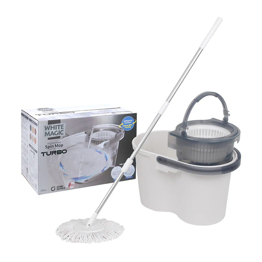 Turbo Spin Mop Hand Press Microfibe