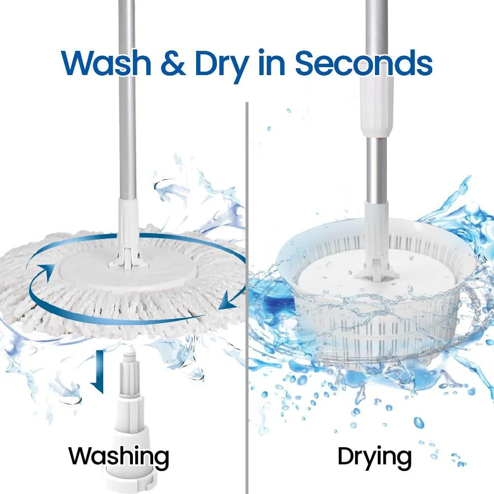 Turbo Spin Mop Hand Press Microfibe