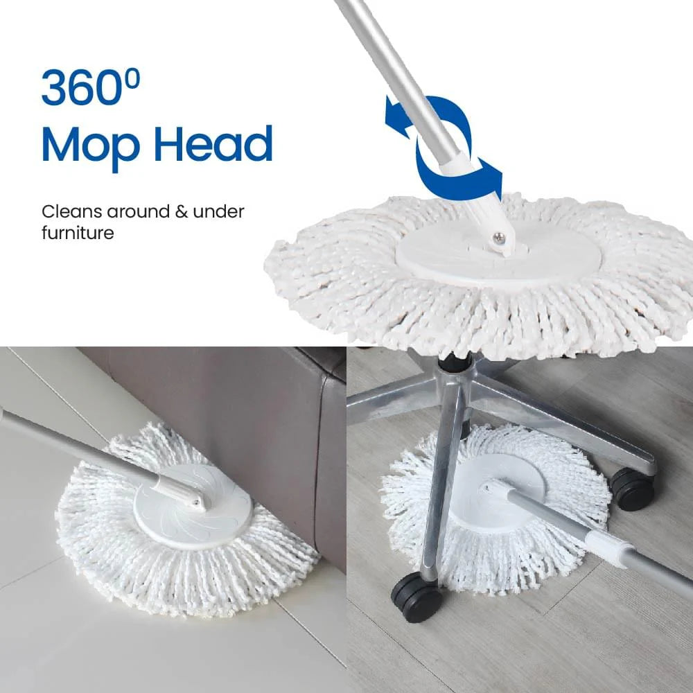 Turbo Spin Mop Hand Press Microfibe