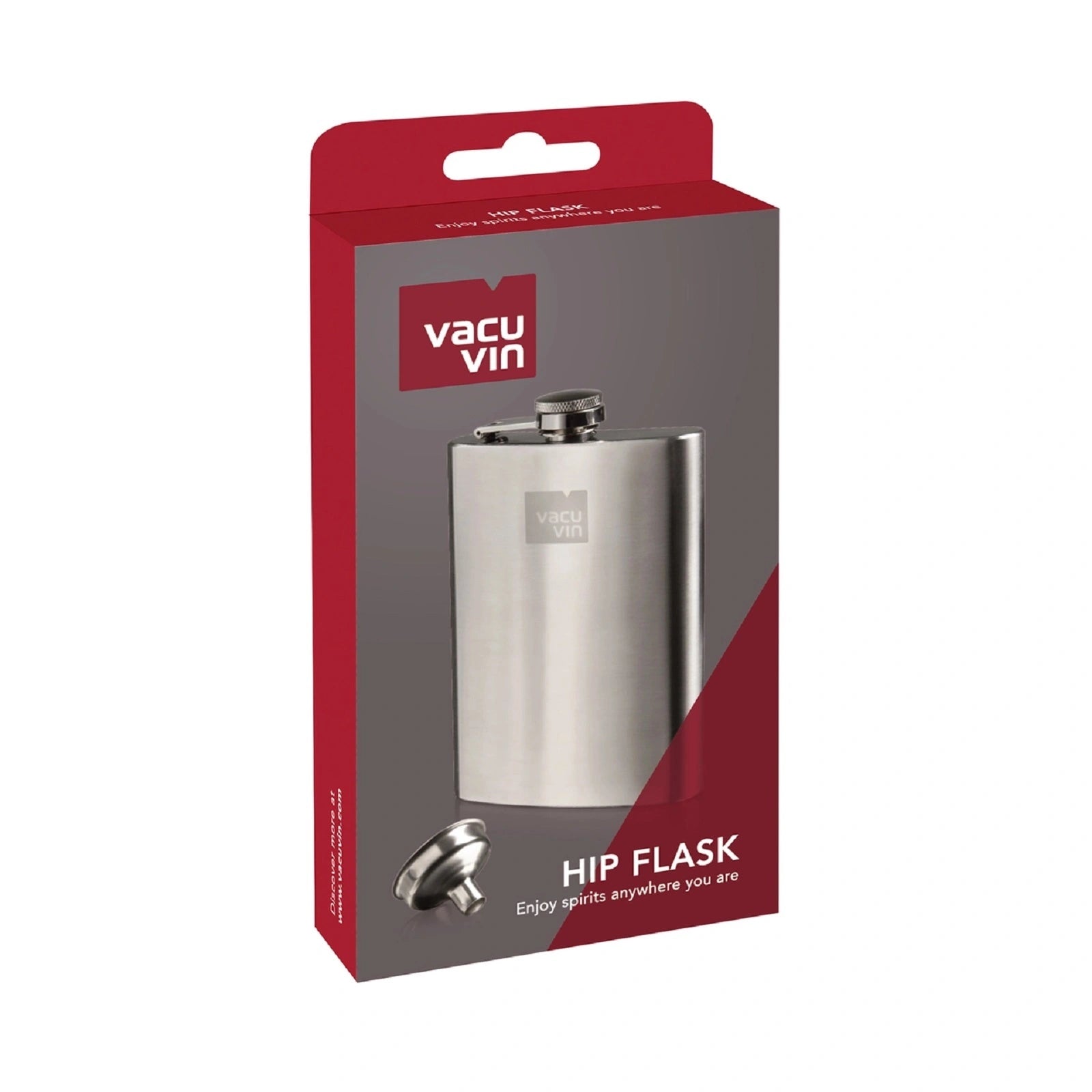 Vacu Vin Stainless Steel Hip Flask
