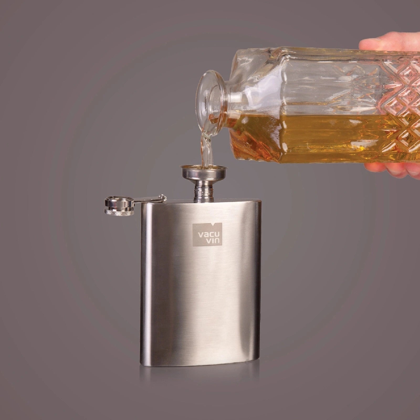 Vacu Vin Stainless Steel Hip Flask