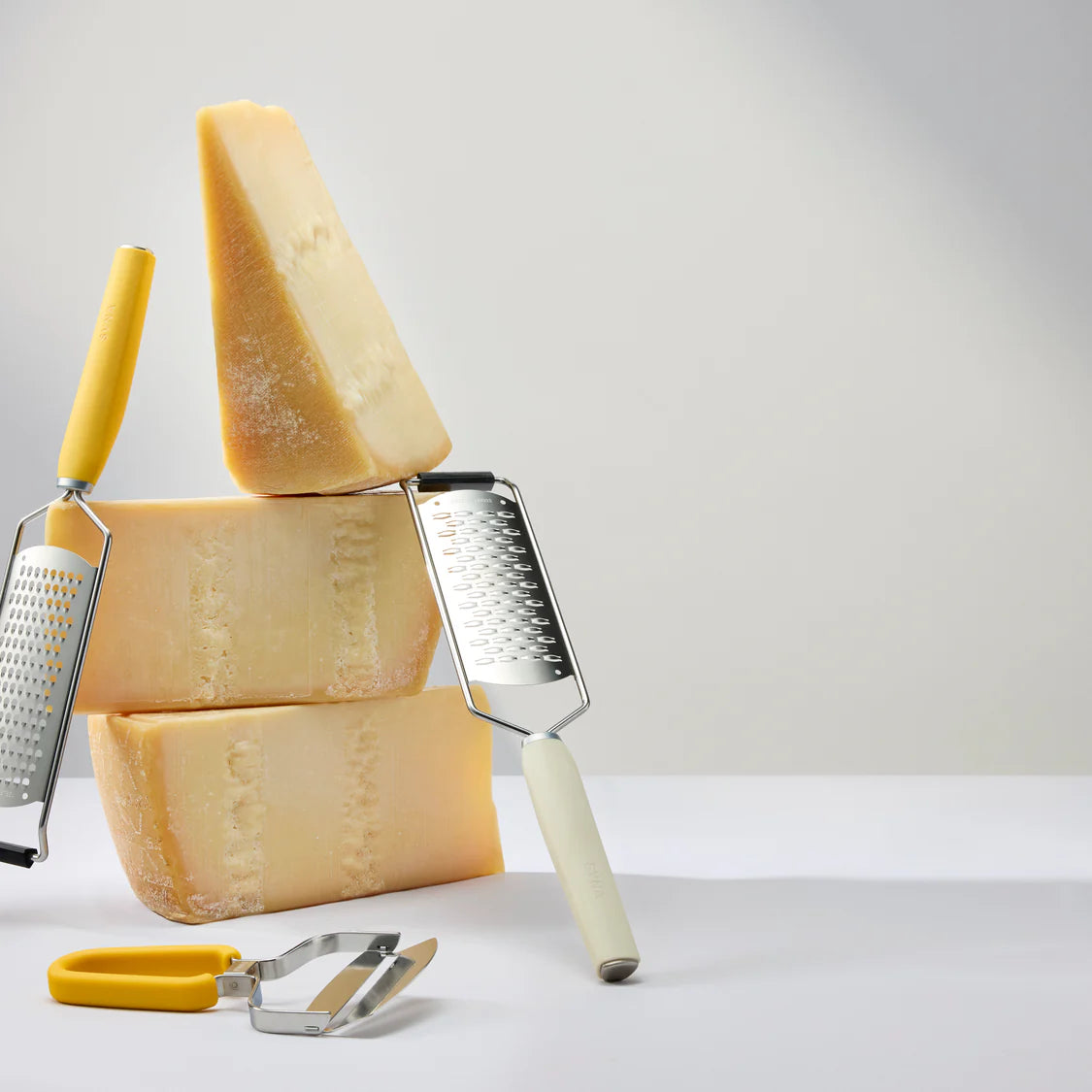 SVNA Premium Stainless Steel Ribbon Grater Acid Etched Blades Cream