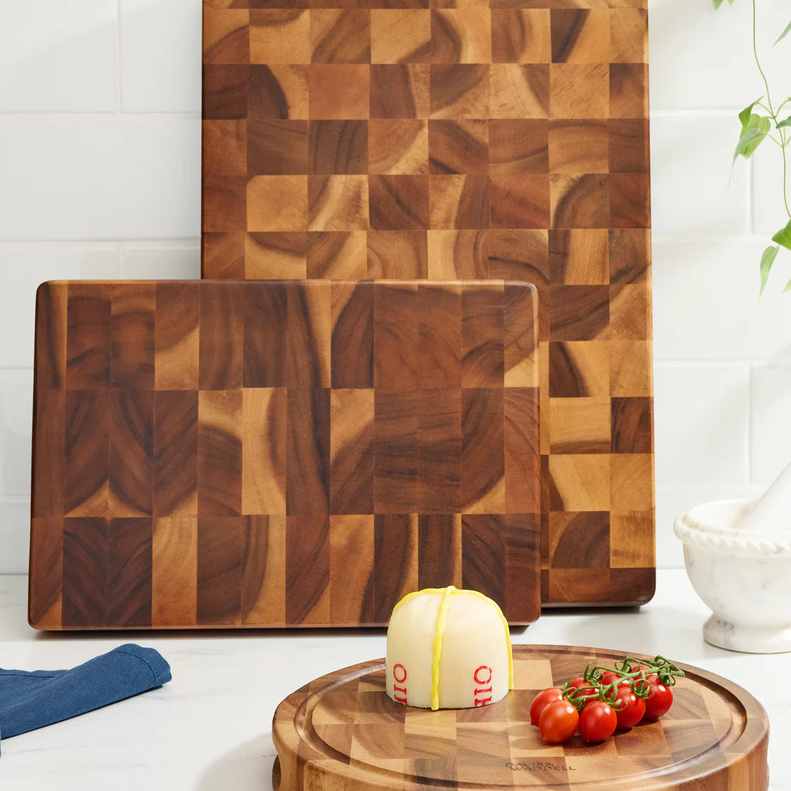 Davis & Waddell Acacia Wood End Grain Cutting Board 50x35x4cm Natural