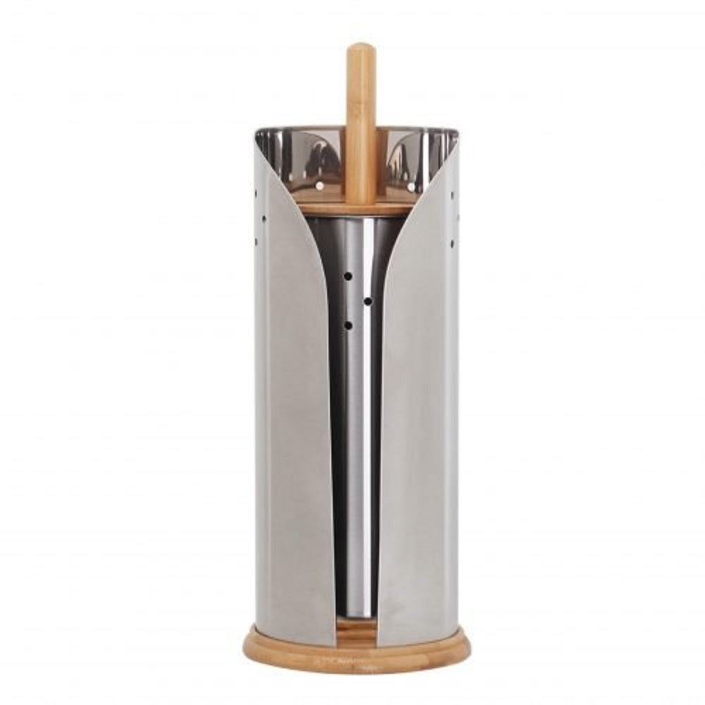 Steel Toilet Roll Holder and Brush Set
