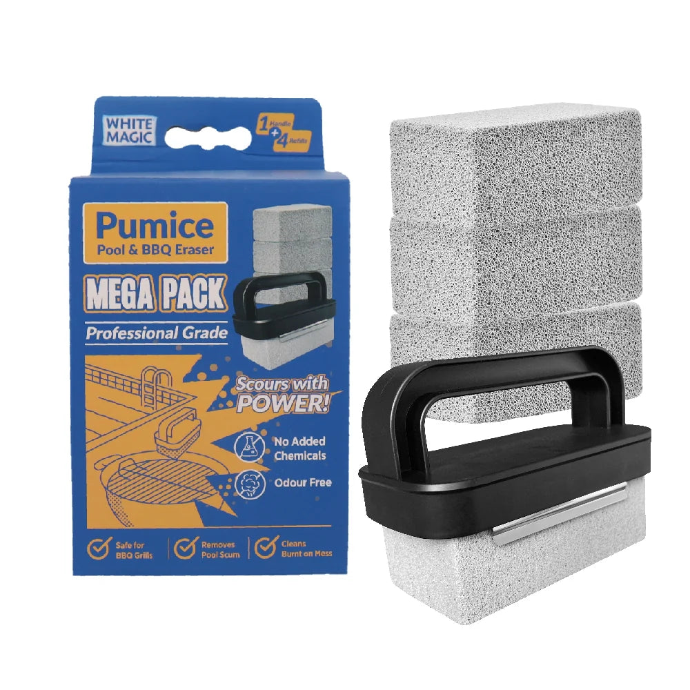 White Magic Pumice Pool and BBQ Eraser Mega 4 Pack