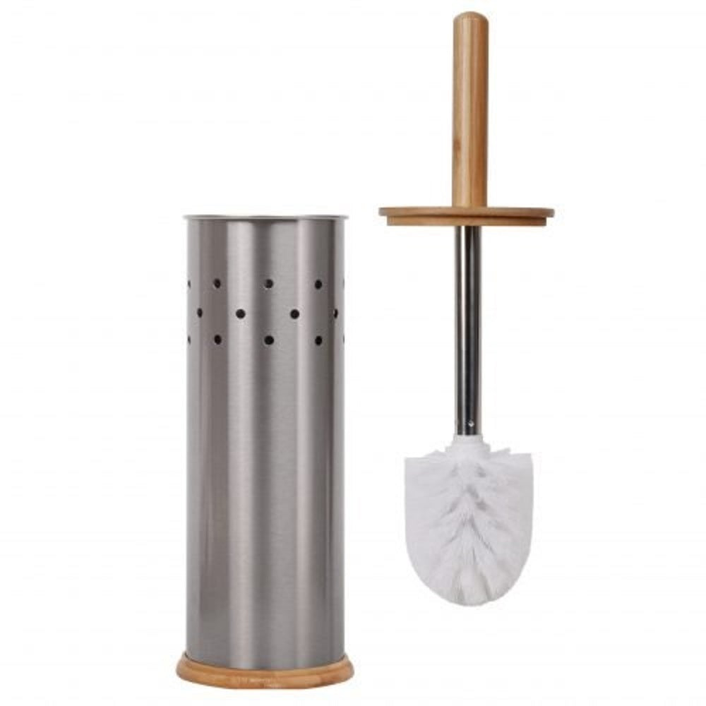 Steel Toilet Roll Holder and Brush Set