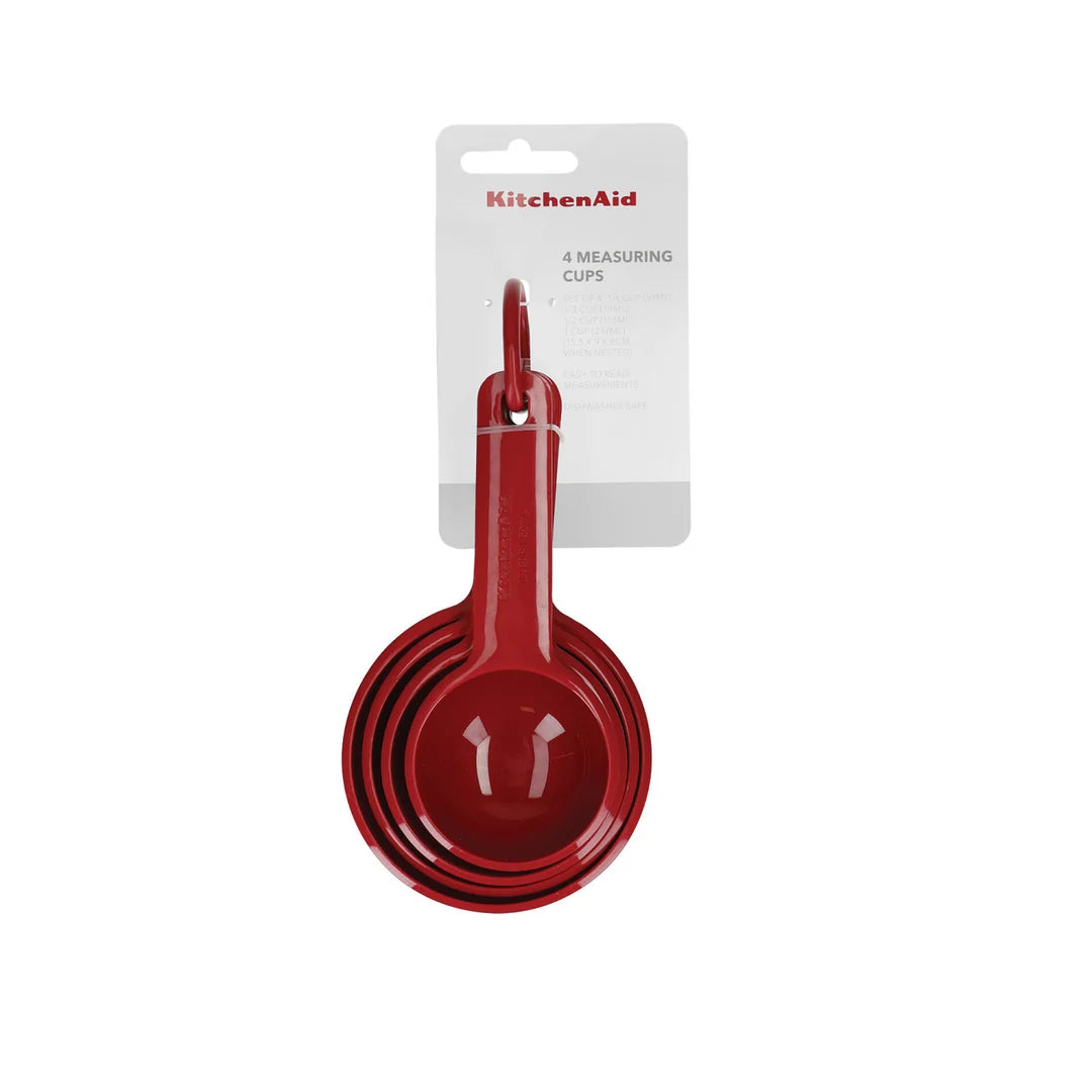 measuring cup set red