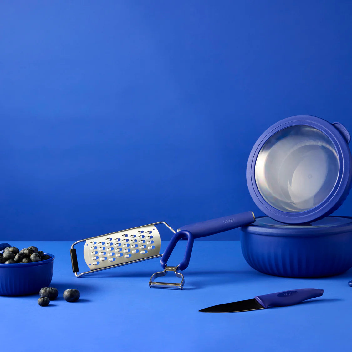 SVNA Premium Stainless Steel Coarse Grater Blue Acid Etched Blades