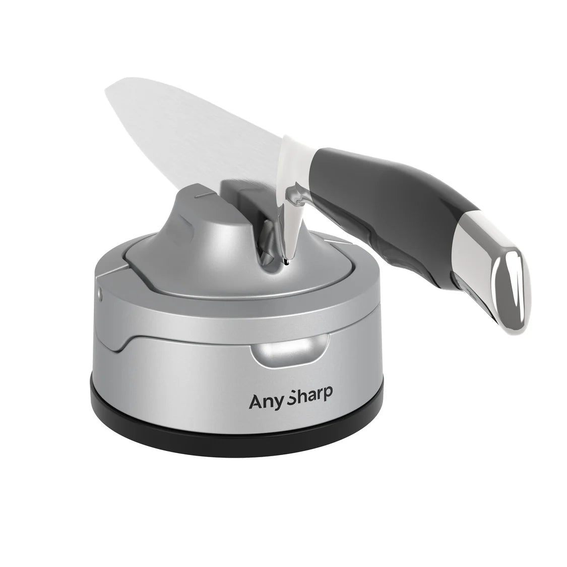 AnySharp Evo Knife Sharpener Silver Suction Safety Steel Serrated Knives